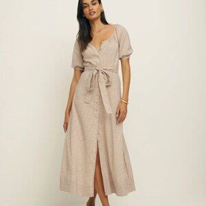 Reformation Roland Dress Anzo Check - Size M